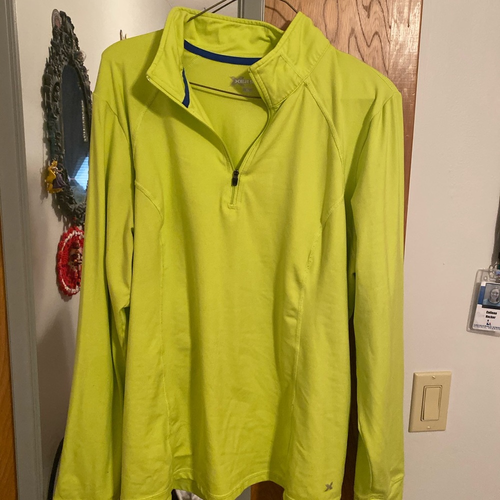 Green athletic jacket